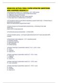 HOAG ECG ACTUAL FINAL PAPER UPDATED QUESTIONS AND ANSWERS GRADED A&plus;