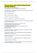 HOAG ECG STUDY GUIDE UPDATED QUESTIONS AND ANSWERS GRADED A&plus;