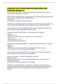 HOAG ECG TEST PAPER UPDATED QUESTIONS AND ANSWERS GRADED A&plus;