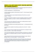 MEDICAL UCLA EMT EXAMS SCRIPT UPDATED QUESTIONS AND ANSWERS GRADED A&plus;