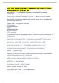 NCC NNP COMPREHENSIVE EXAM UPDATED QUESTIONS AND ANSWERS GRADED A&plus;