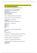 NCC NNP CORE EXAM MANUAL UPDATED QUESTIONS AND ANSWERS GRADED A&plus;