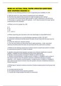 NURS 641 ACTUAL FINAL PAPER UPDATED QUESTIONS AND ANSWERS GRADED A&plus;
