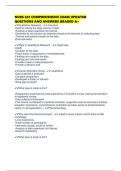 NURS 641 COMPREHENSIVE EXAM UPDATED QUESTIONS AND ANSWERS GRADED A&plus;