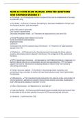 NURS 641 CORE EXAM MANUAL UPDATED QUESTIONS AND ANSWERS GRADED A&plus;