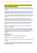 NURS 641 END OF COURSE EXAM UPDATED QUESTIONS AND ANSWERS GRADED A&plus;