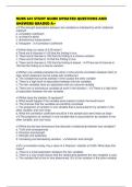 NURS 641 STUDY GUIDE UPDATED QUESTIONS AND ANSWERS GRADED A&plus;