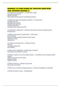 NURSING 172 CORE EXAMS SET UPDATED QUESTIONS AND ANSWERS GRADED A&plus;