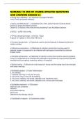 NURSING 172 END OF COURSE UPDATED QUESTIONS AND ANSWERS GRADED A&plus;