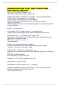 NURSING 172 EXAMS SCRIPT UPDATED QUESTIONS AND ANSWERS GRADED A&plus;