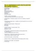 PKG 221 COMPREHENSIVE EXAM UPDATED QUESTIONS AND ANSWERS GRADED A&plus;