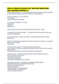 PKG 221 PRACTICE EXAM TEST UPDATED QUESTIONS AND ANSWERS GRADED A&plus;