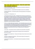 POLS 2302 CORE EXAM MANUAL UPDATED QUESTIONS AND ANSWERS GRADED A&plus;