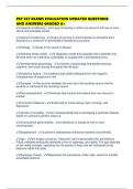PSY 657 EXAMS EVALUATION UPDATED QUESTIONS AND ANSWERS GRADED A&plus;