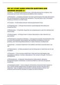 PSY 657 STUDY GUIDE UPDATED QUESTIONS AND ANSWERS GRADED A&plus;