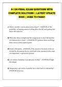 S-190 Final Exam QuEStionS With  ComplEtE SolutionS &vert; latESt updatE  2025 &vert; SurE to paSS&excl;&excl; 