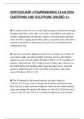 WATCHGUARD COMPREHENSIVE EXAM 2026 QUESTIONS AND SOLUTIONS GRADED A&plus;