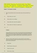 PRN 0004C Nursing Fundamentals Test Bank &lpar;Craven&comma; 9th Edition&rpar; &vert; Updated 2025&sol;2026 Verified Q&A Pack &vert; 100&percnt; Correct Answers &vert; Graded A&plus;