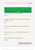 ALF Core Training FL Questions and Correct Answers&sol; Latest Update &sol; Already Graded 
