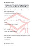 WGU D385 FINAL EXAM QUETSIONS AND ANSWERS 2025-2026 GRADED A&plus;