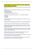 RADON EXAM TEST PAPER UPDATED STUDY QUESTIONS AND ANSWERS GRADED A&plus;