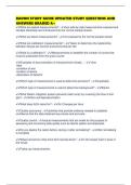 RADON STUDY GUIDE UPDATED STUDY QUESTIONS AND ANSWERS GRADED A&plus;