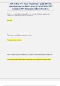 FF1 SCBA-IFO Final Exam Study guide IFTSA &vert; Questions and verified Answers&vert; Latest 2026&sol; 2027 Update &vert;100&percnt; Guaranteed Pass &lpar;Grade A&rpar;