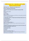 CBIS Practice Test &ndash; Questions and Verified Answers &lpar;Latest Version&rpar;