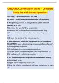 ONS&sol;ONCC Certification Exams &ndash; Complete Study Set with Solved Questions