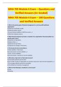 MHA 705 Module 6 Exam &ndash; Questions and Verified Answers &lpar;A&plus; Graded&rpar;