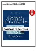 A First Course in General Relativity &lpar;3rd Edition&comma; 2022&rpar; &ndash; Solutions to Exercises &ndash; Schutz