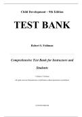 Test Bank For Child Development 9th Edition By Robert S&period; Feldman &lpar;All Chapters 1-13&rpar;
