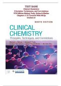 Clinical Chemistry&colon; Principles&comma; Techniques&comma; and Correlations &lpar;Ninth Edition&rpar; &ndash; Complete Test Bank with Answers