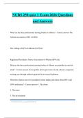 NURS 250 quiz 1 Exam 2026 Questions and Answers