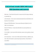CSULB Josh Arnold&colon; HRM 360 Exam 2 2026 Questions and Answers