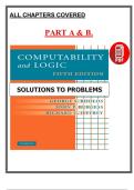 Computability and Logic &lpar;5th Edition&comma; 2007&rpar; &ndash; Solutions to Problems &lpar;Part A & B&rpar; &ndash; Boolos