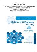 Introductory Maternity & Pediatric Nursing &lpar;5th Edition&comma; Hatfield & Kinecheloe&rpar; &ndash; Complete Test Bank with Rationalized Answers