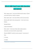 HEAS 1000 Final Exam 2026 Questions and Answers
