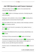 clst 2102 Questions and Correct Answers