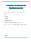 Davies Breast ARDMS Exam 2026 Questions and Answers