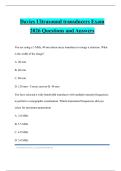 Davies Ultrasound transducers Exam 2026 Questions and Answers