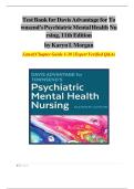 TEST BANK FOR Davis Advantage for Townsend's Psychiatric Mental Health Nursing&comma; 11th Edition by Karyn I&period; Morgan ISBN&colon; 978-1719648240 COMPLETE GUIDE ALL CHAPTERS COVERED 100&percnt; VERIFIED A&plus; GRADE ASSURED&excl;&excl;&excl;&excl;NEW LATEST UPDATE&excl;&excl;&excl;&excl;