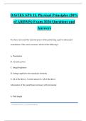 DAVIES SPI&colon; II&period; Physical Principles &lpar;20&percnt; of ARDMS&rpar; Exam 2026 Questions and Answers