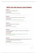 PACCC Test with Answers Latest Updated&period;