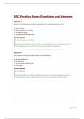 PAC Practice Exam Questions and Answers&period;