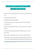 Chick-fil-A Assessment &num;1 Exam 2026 Questions and Answers