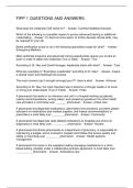FIPP 1 QUESTIONS AND ANSWERS