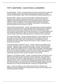 FIPP 2 MIDTERM 1 QUESTIONS & ANSWERS