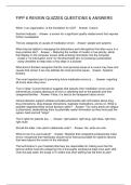 FIPP 6 REVIEW QUIZZES QUESTIONS & ANSWERS