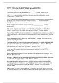 FIPP 6 FINAL QUESTIONS & ANSWERS